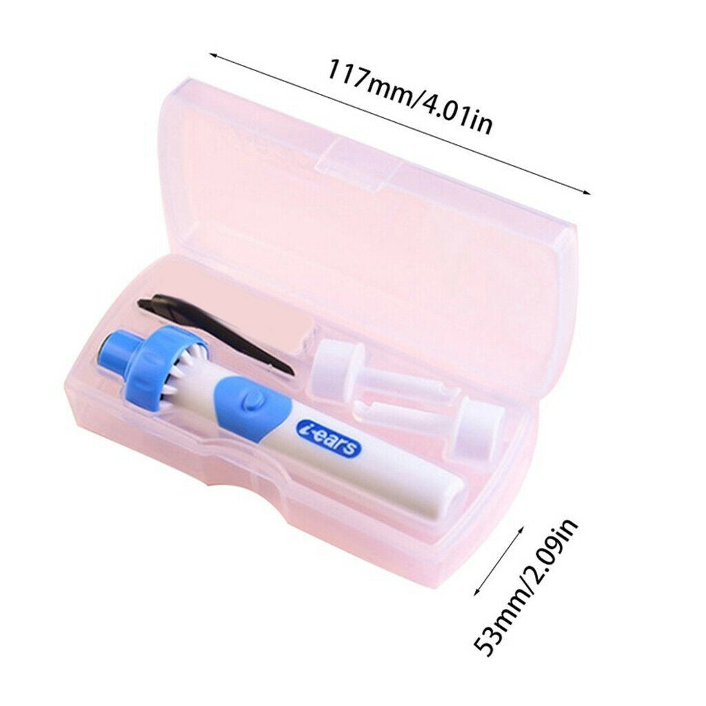 2pcs Electric Ear Wax Dirt Remover Kit Ear Wax Vacuum Cleaner Replacements