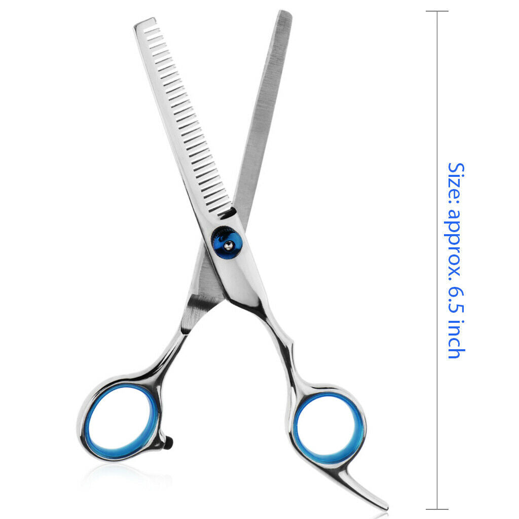 Steel Salon Barber Hairstyling Hairdressing Cutting Comb Scissors Shears Kit