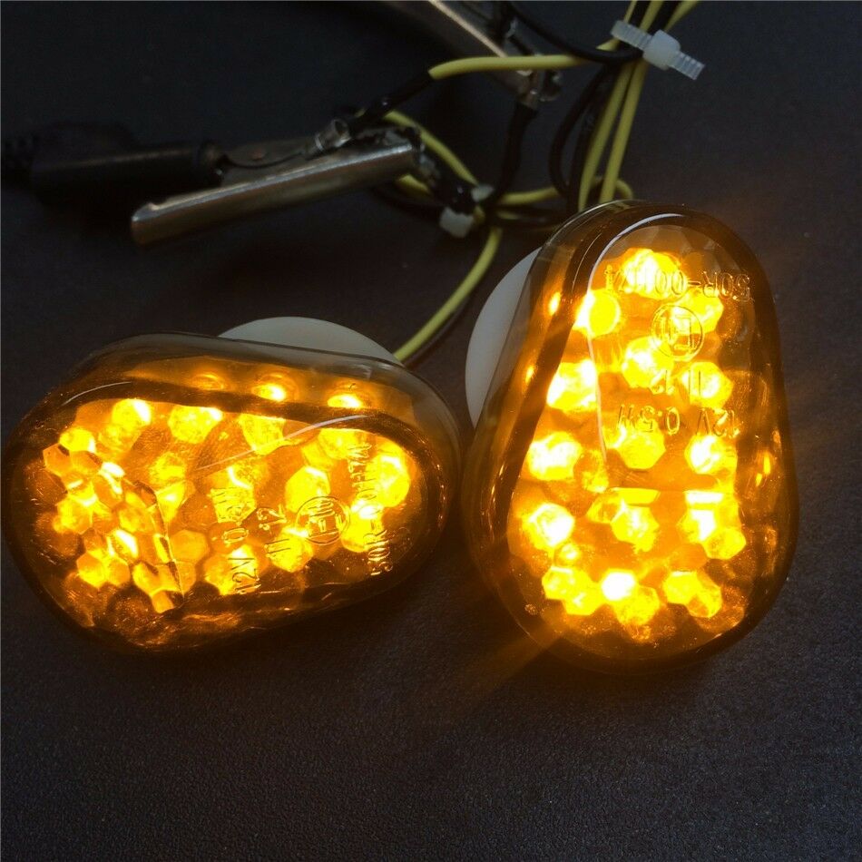 New SmokeLed Turn Signals Lights For Kawasaki Zx6R Zx7R Zx9R Zx10R Zx12R Zzr600
