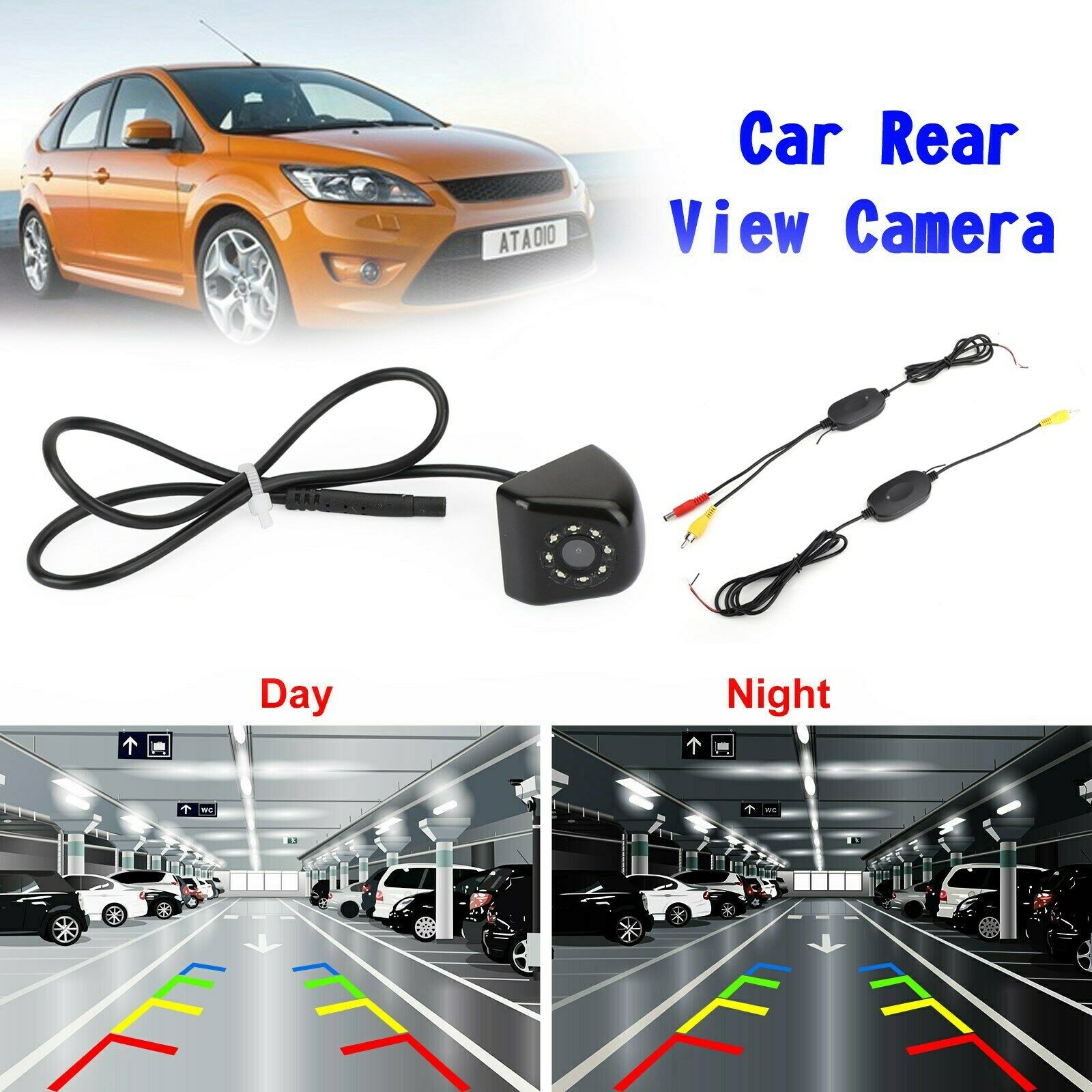 Wireless Rear View Reverse Backup Parking Camera Waterproof Night View CMOS CN