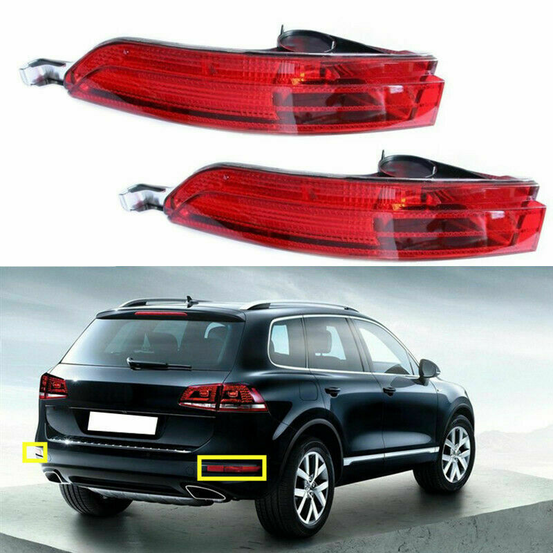 Pair Rear Bumper Reflector Light Housing DIY Fast  For VW Touareg 11-14