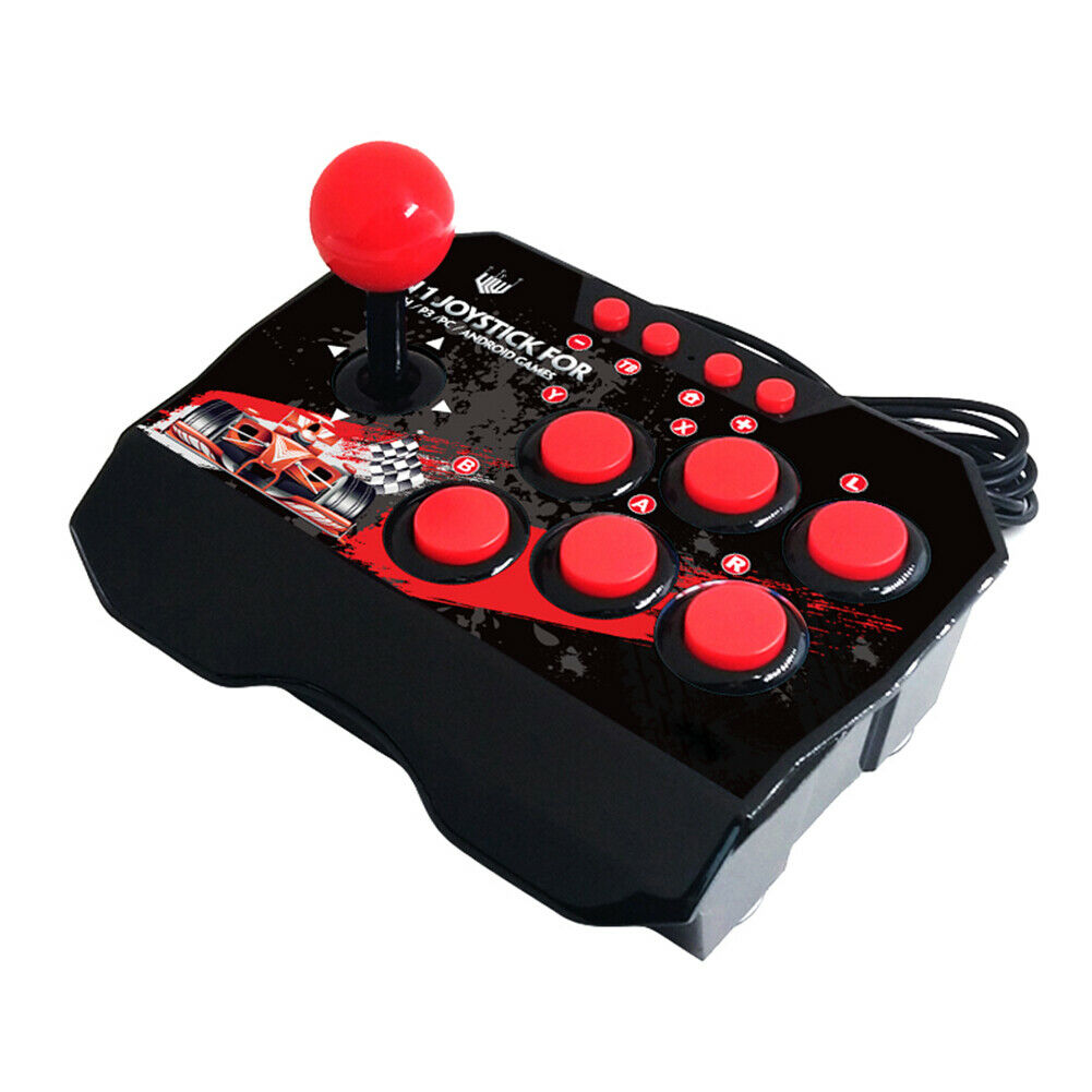 4-in-1 Retro Arcade Game Joystick Station USB Wired TURBO Rocker Controller @