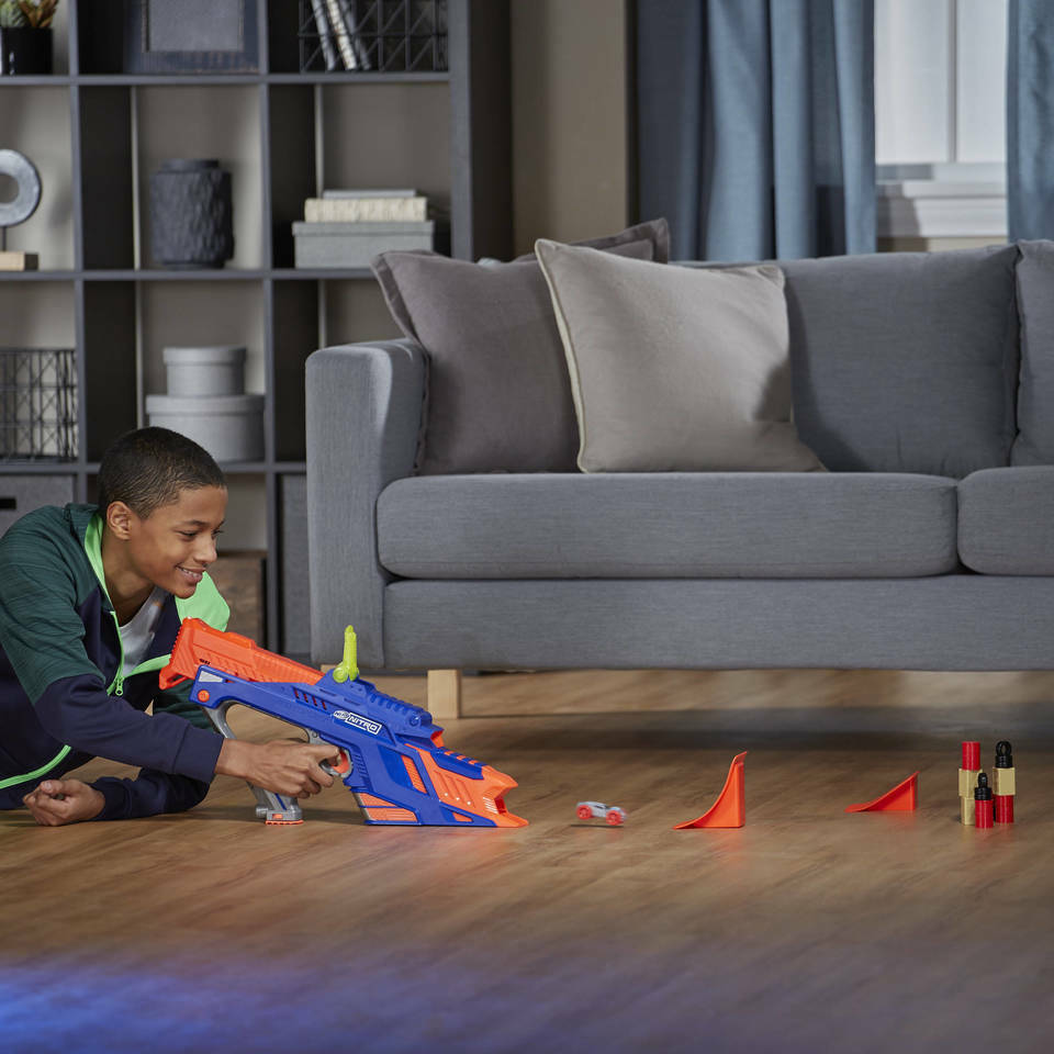 Hasbro Nerf Nitro Motofury Rapid Rally Action Stunt Car Blaster Kids Ages 5+