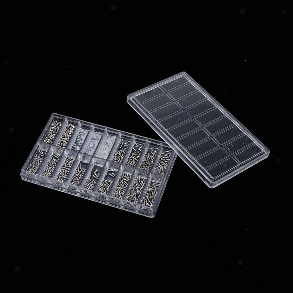 900 Pieces Tiny Sunglasses Screws Nuts for Eyeglass Lenses