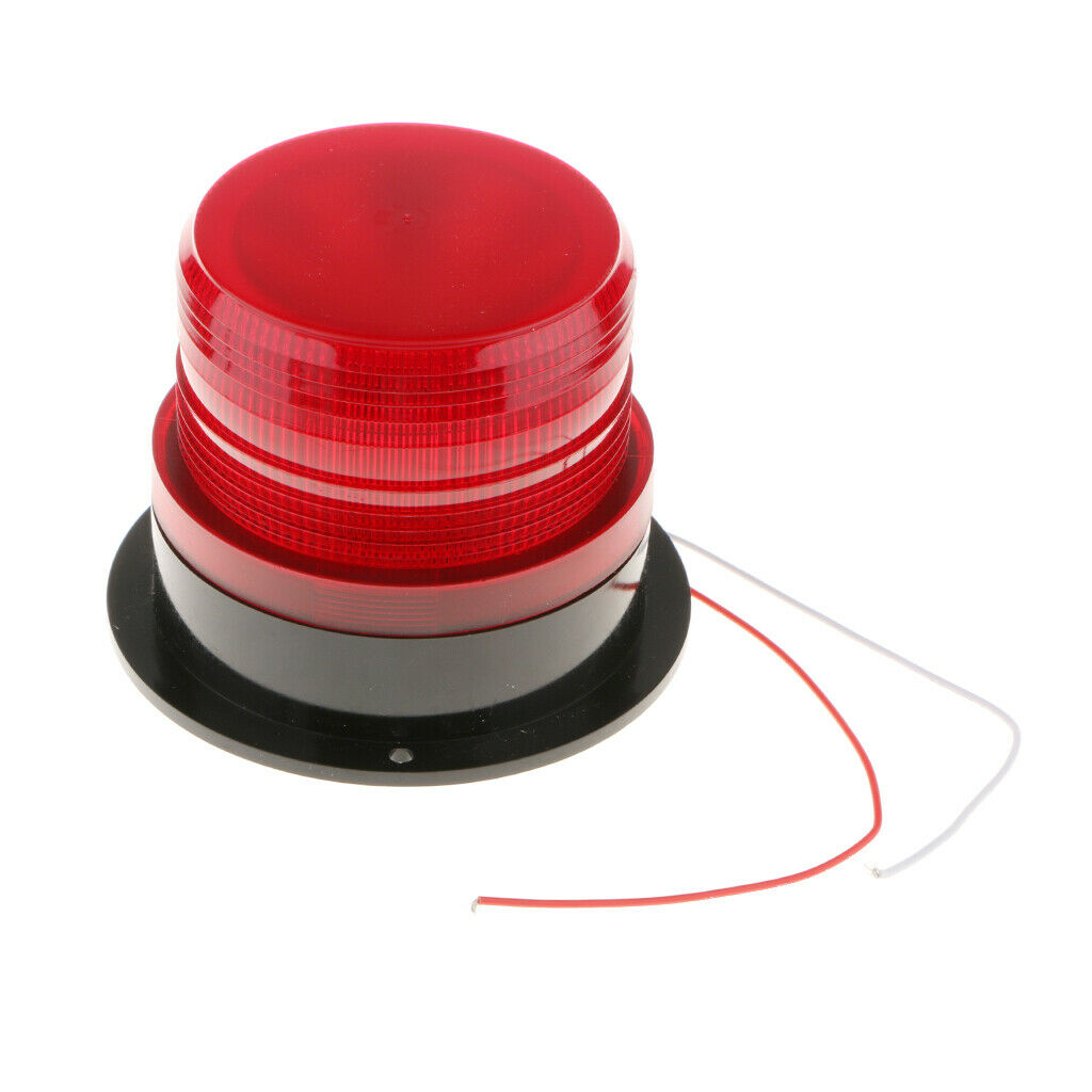 DC 24V LED Security Alarm Strobe Signal Warning Flashing Light Lamp Red