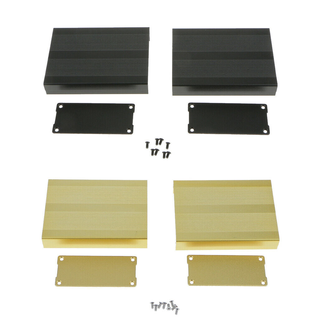 Black-100*76*35MM PCB Instrument Enclosure Case Junction Box With Screws
