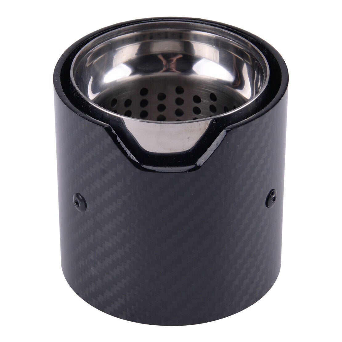 60mm Universal Carbon Fiber Style Exhaust Tail Pipe End Tip Muffler Fit for BMW