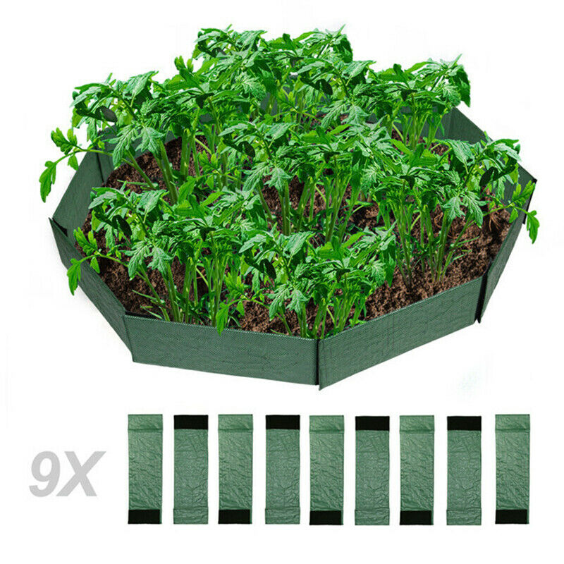 Mobile Polygonal Flowerbed Garden Box Duty Planter Box Bed for Growing Flowers