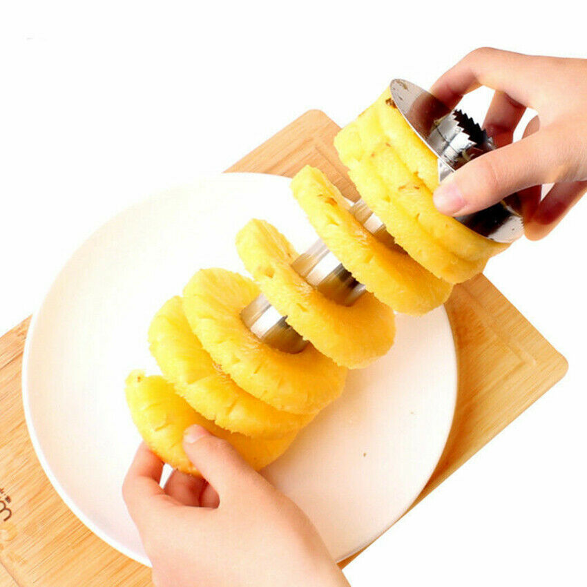 Stainless Steel Easy Kitchen Tool Fruit Pineapple Corer Slicer Cutter Peeler