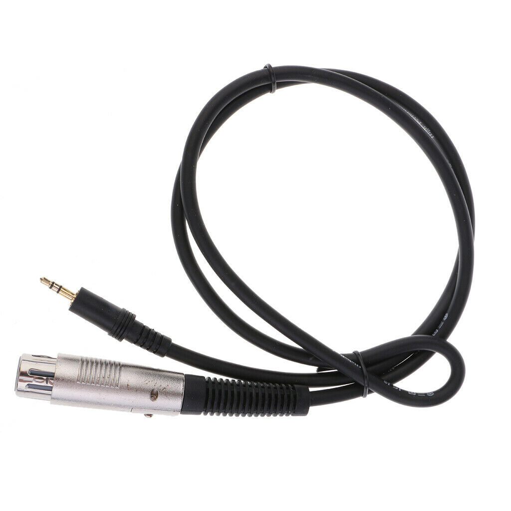 3.5mm (1/8 Inch) Stereo Male to XLR Female Cable 1meter