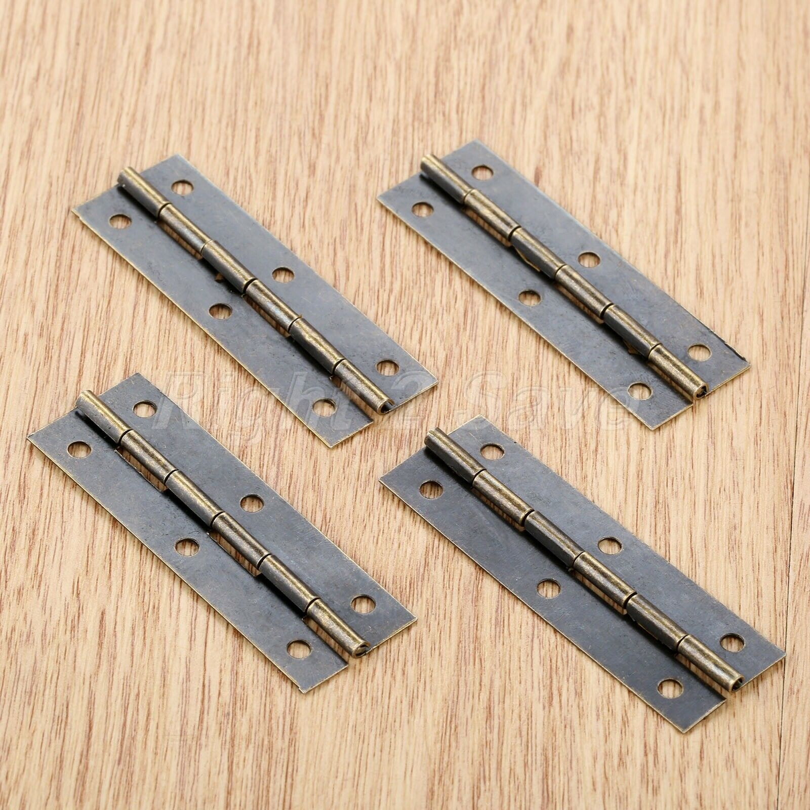 60*20mm Retro Cabinet Hinges Wardrobe Jewelry Box Furniture Door Hinges w/ Screw
