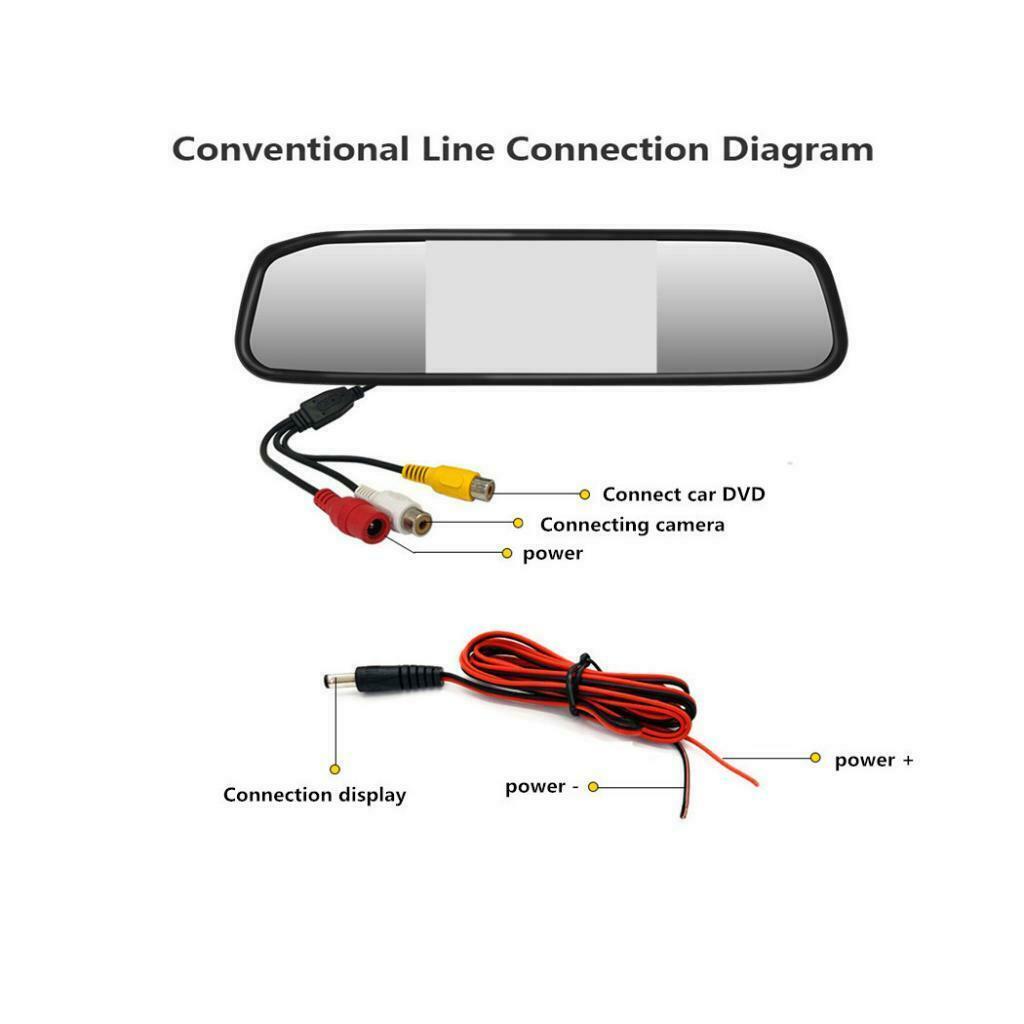 4.3Inch TFT Car LCD RearView DVD Mirror Monitor +