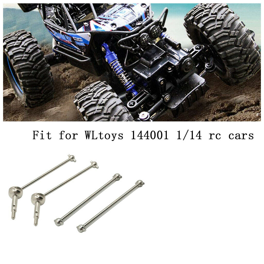 Upgrade Front Rear Drive Shaft Dogbone Fit for WLtoys 144001 1:14 RC Car