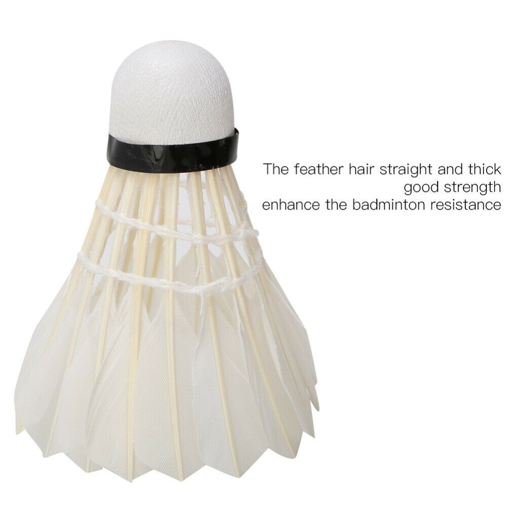 5PCS Durable Feather Badminton Ball Shuttlecock Birdies Sports Training Game