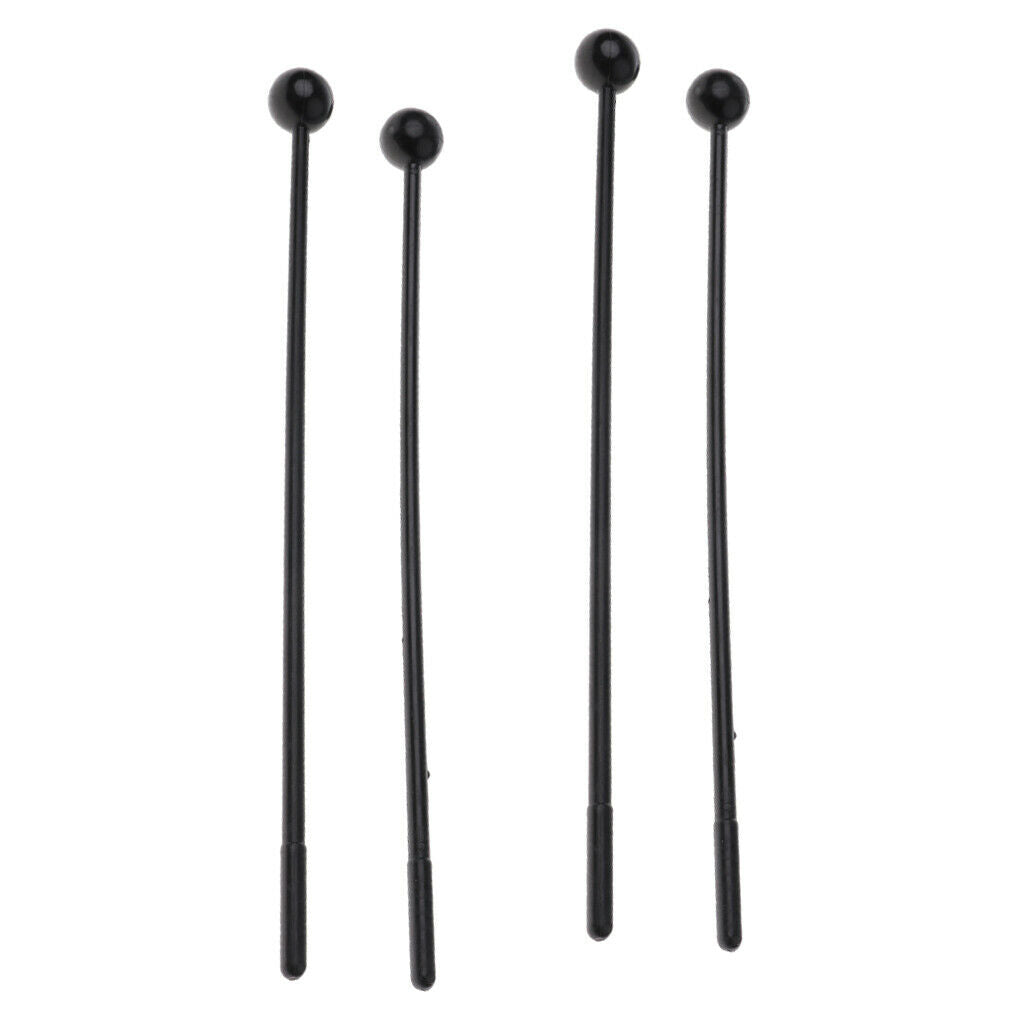 4Pcs Toddler Percussion Stick Instrument Parts Early Educational Gift Black
