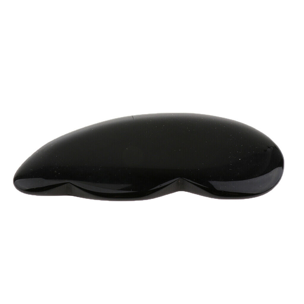Jade Gua Sha Board Guasha Scraping Massage Tool for Neck Face Back Arm Black
