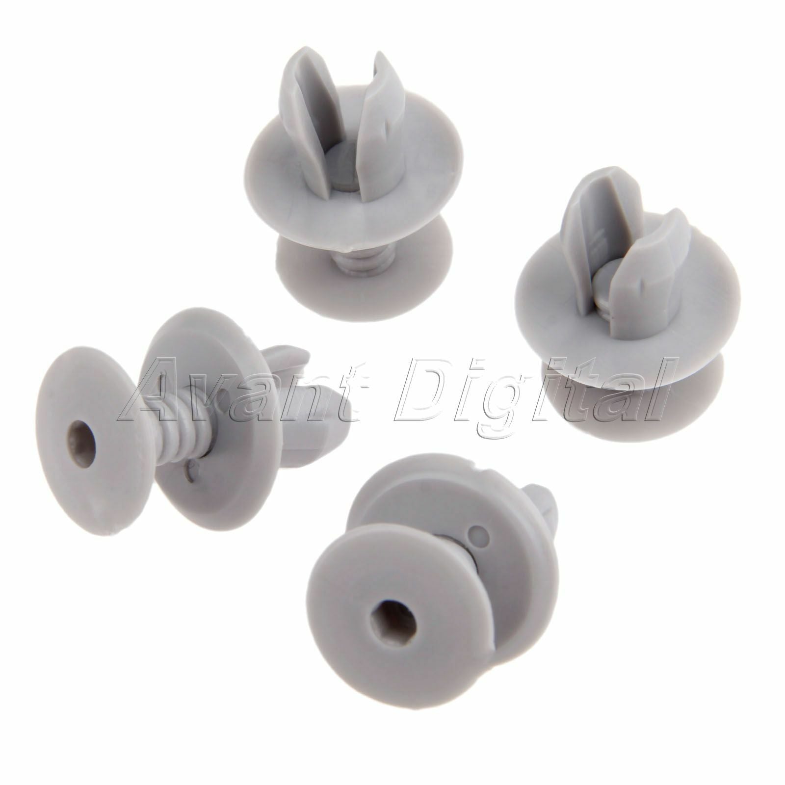 100Pcs Auto Car Gray Plastic Fastener Door Panel Clips for  T4 T5 Transporter