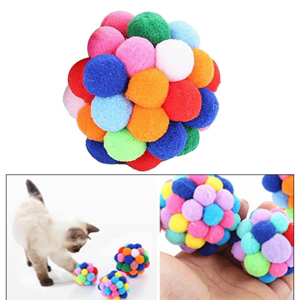 Funny Cat Ball Toys Eco-friendly Pet Catch Play Chaser for Cats & Dogs L
