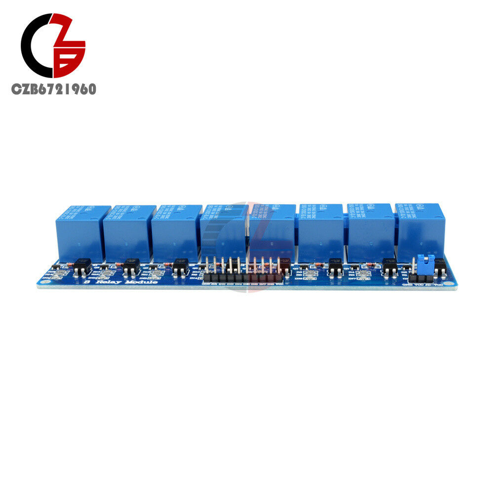12V 8 Channel Relay Module Optocoupler for Arduino UNO 2560 1280 ARM PIC AVR