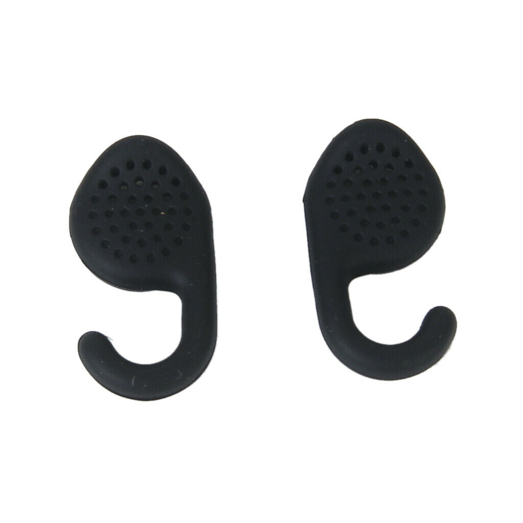2x Black Ear Hook Ear Bud Gels Replace For   EXTREME / EXTREME2 Headset