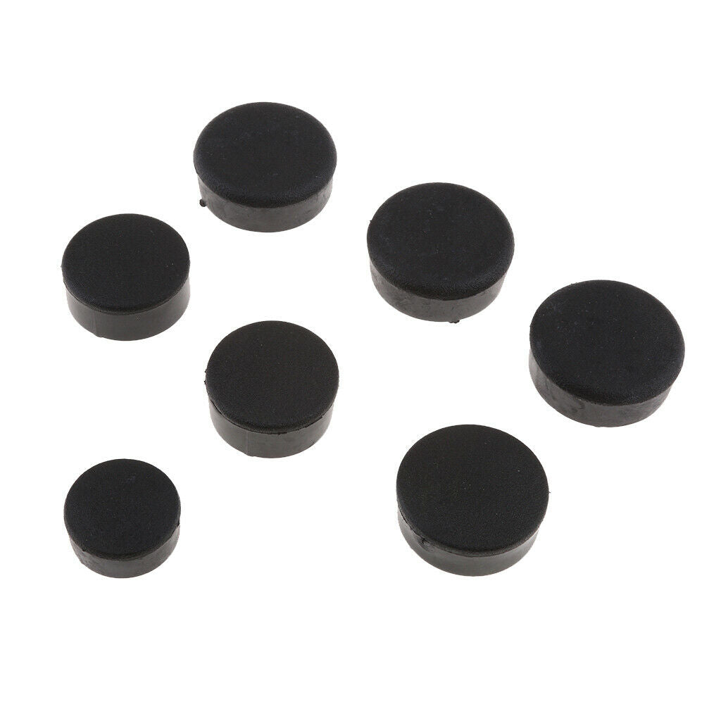 Black Motorcycle Rubber Fairing Frame Plugs Set Kit for Kawasaki ZZR1400 ZX14R