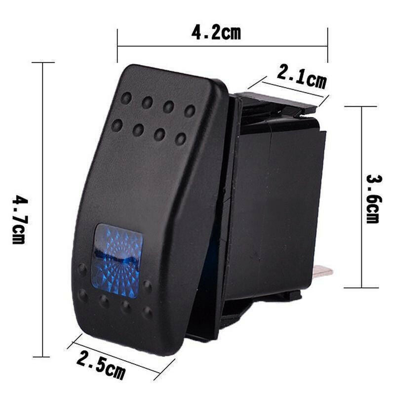 5x 4Pin 12V 20A Waterproof ON/OFF Rocker Toggle Switch Bar Car Truck Boat Marine