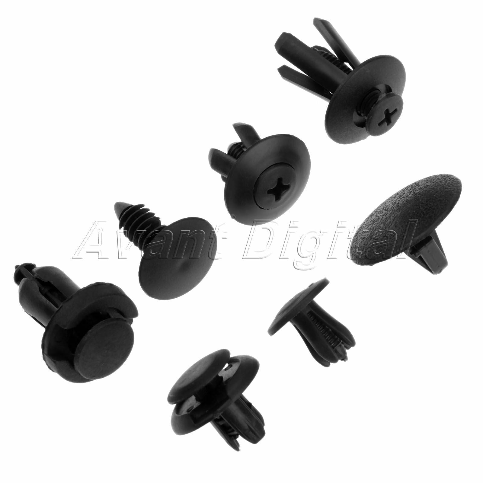 200X Car Auto Clips  Fastener Mixed Door Auto Rivets Fastener Rivet Bumper Nylon