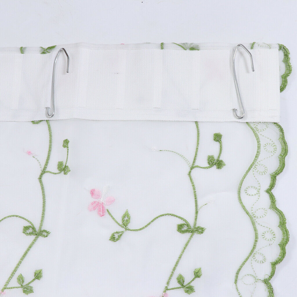 Tie Up Curtain Balloon Shades Window Treatment Valance Gauze 150x80cm