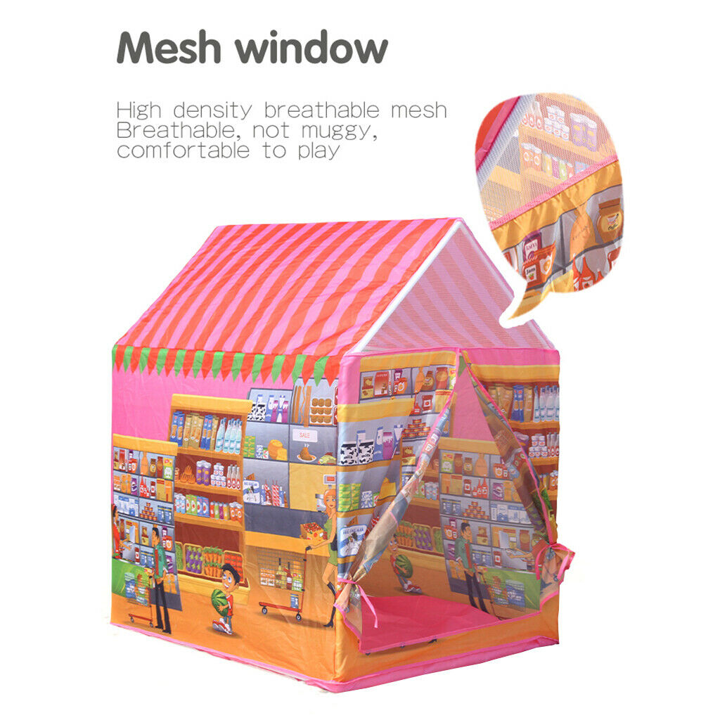 Kids Toys Play Tent Indoor Outdoor Children's House Boy Girls Supermarket