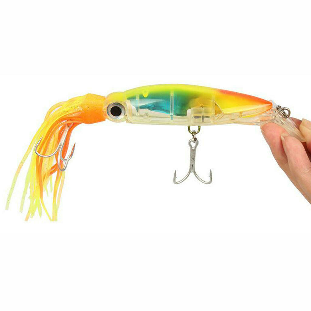 2pcs Bait Hook Tuna Marlin Lure Squid Jig Tackle Fishing Attraction Fish