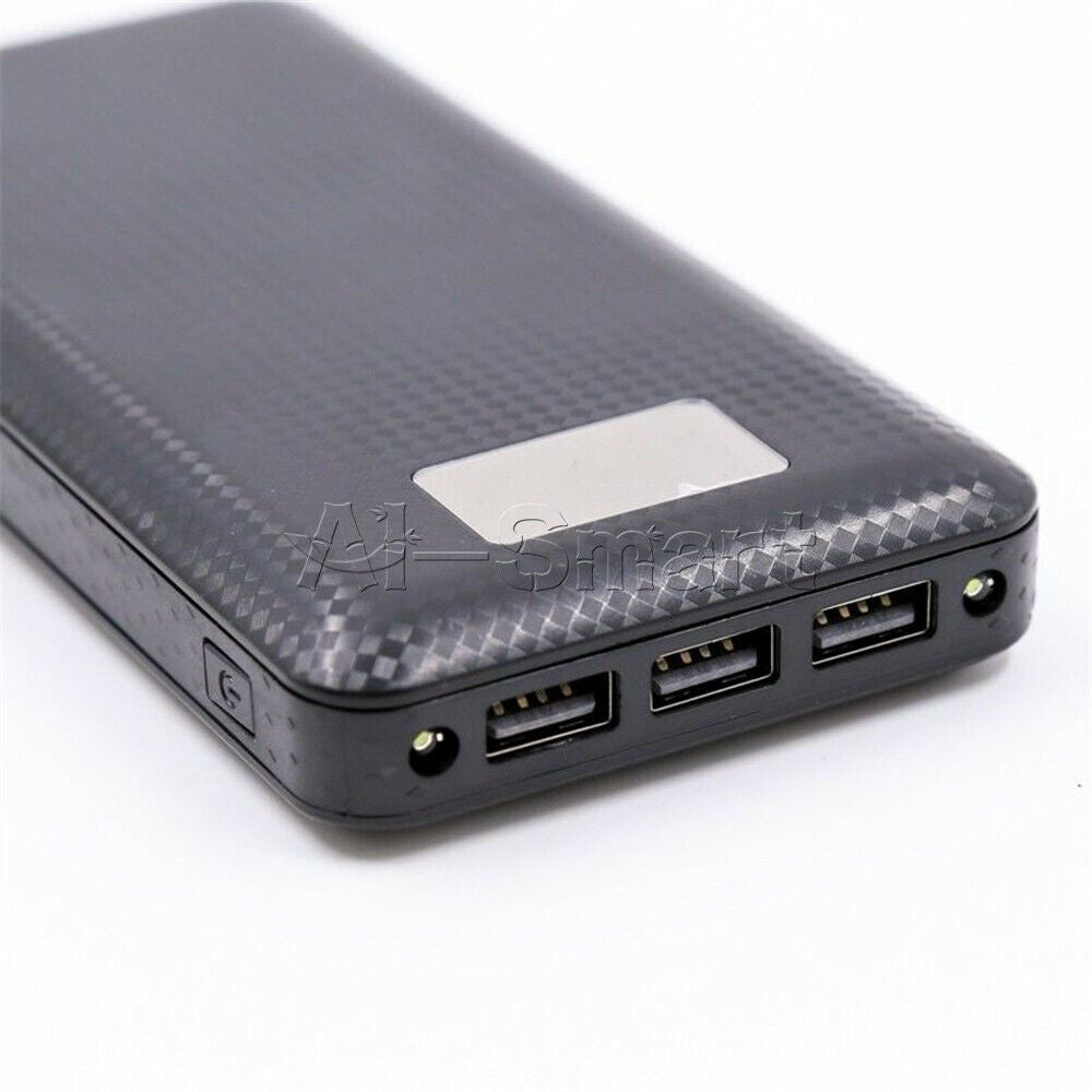 5V2.1A 3USB Mobile Power Bank Case LED 7S 7X 7 18650 Battery Charger Box
