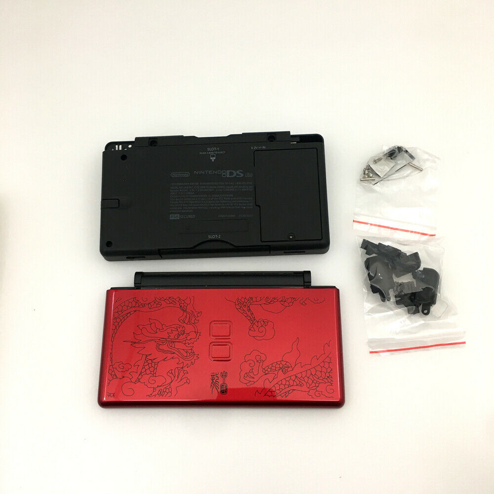 Red Imperial Dragon Housing Shell Buttons+Screwdriver For Nintendo DS Lite NDSL