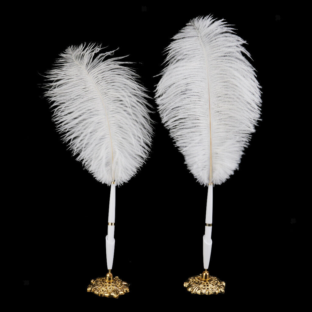 Signing Pen W/Holder+ Guest Book W/Satin Flower Wedding Decoration