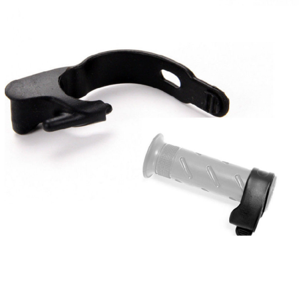 Grip Black Rubber Throttle Motorcycle Handgrip Control Assist