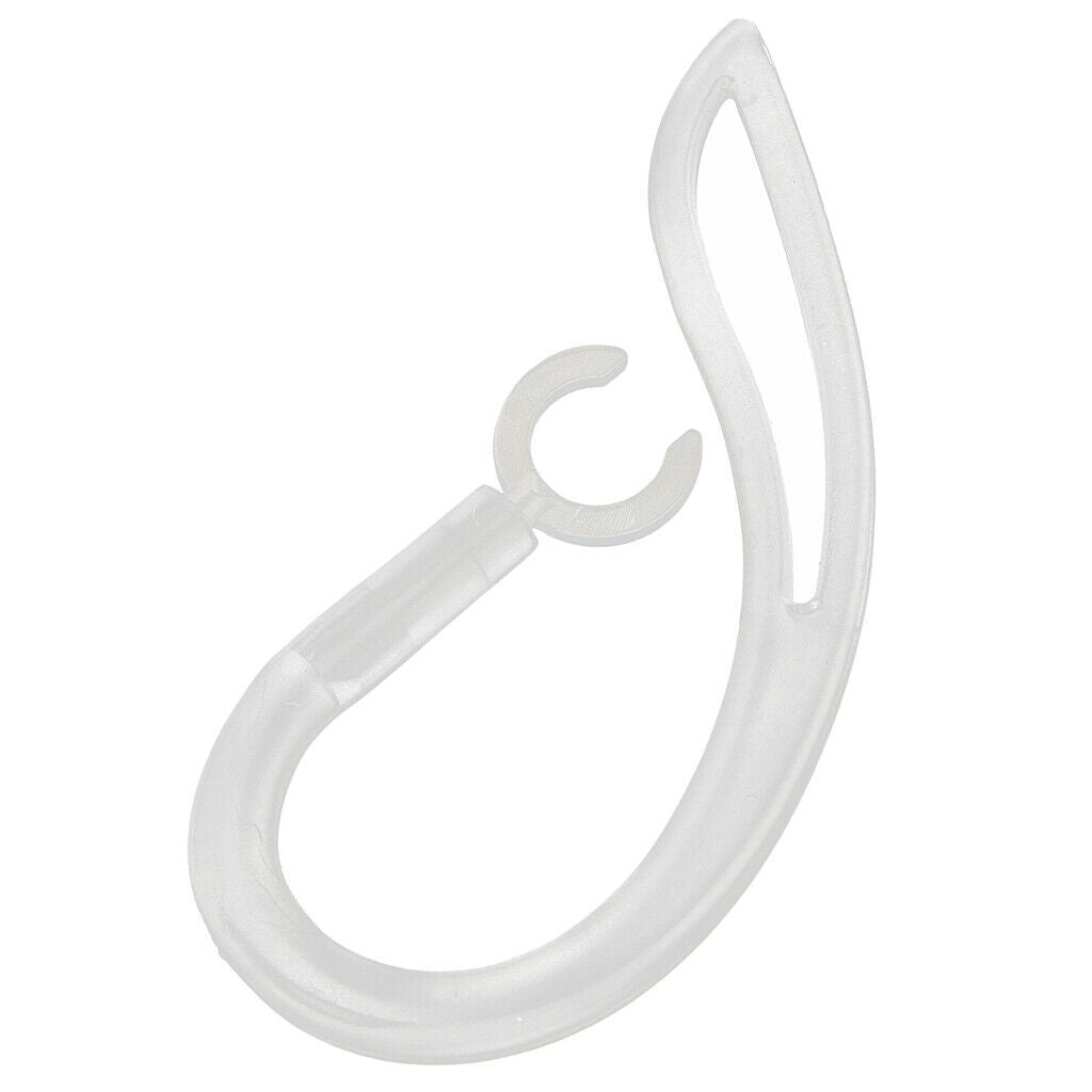 4PCS Spare Earhook Bluetooth Headset Ear Hook Loop Silicone Earloop Clear