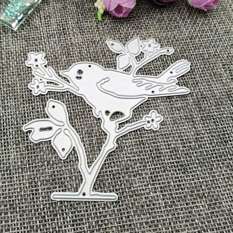 Bird Tree Metal Cutting Dies Stencils DIY Scrapbooking Album Paper Card Template