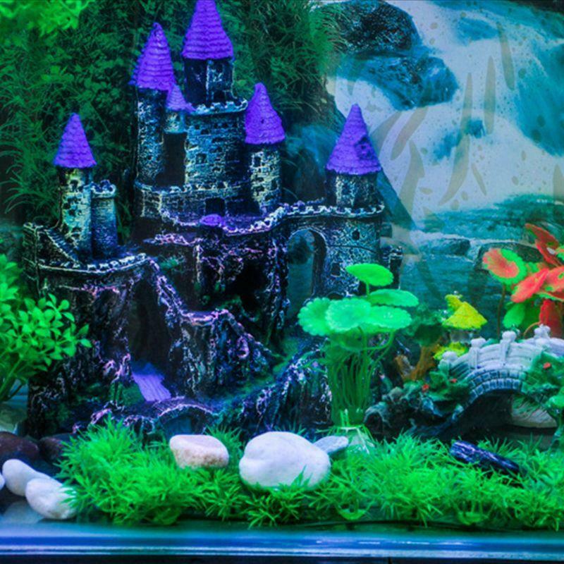 Aquarium Dark Castle Aquarium Decor Ornament Simulation Fish Tank Decorations