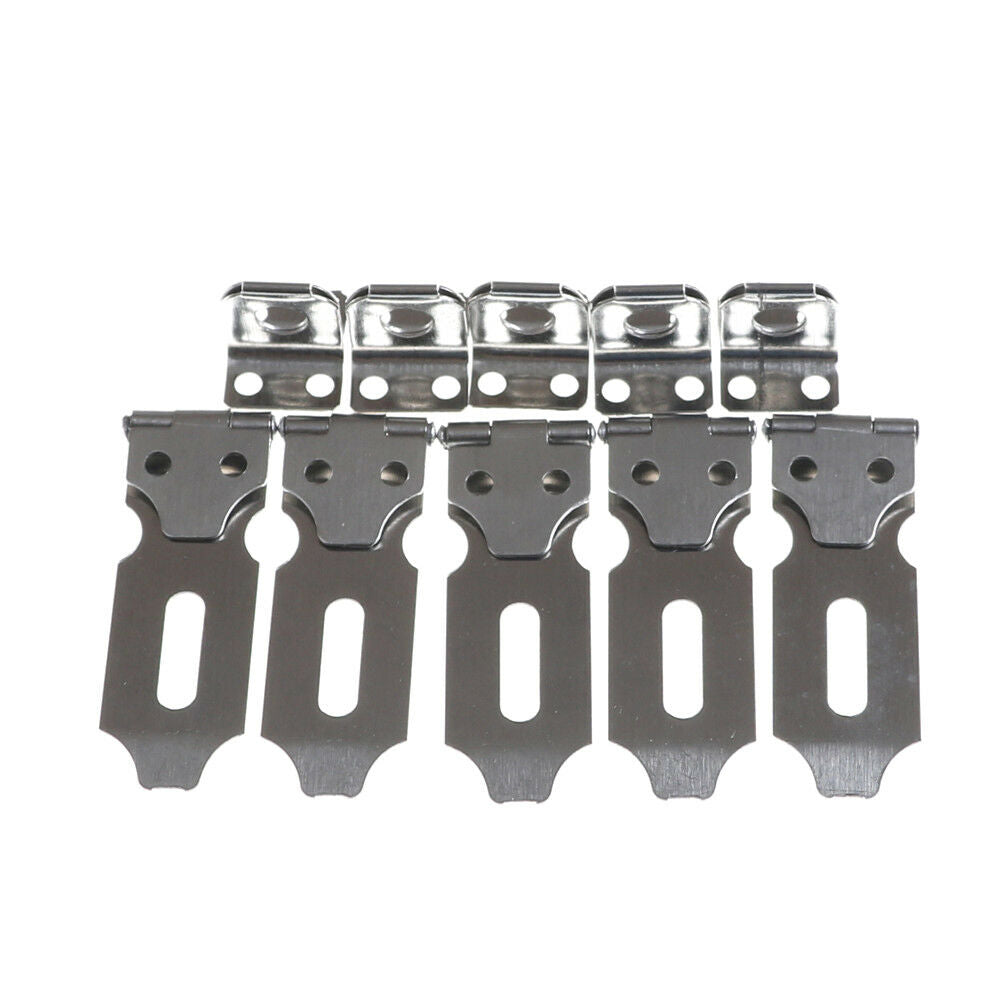 5pcs Stainless Steel Home Drawer Door Safety Padlock Latch Hasp Staple Pa.l8