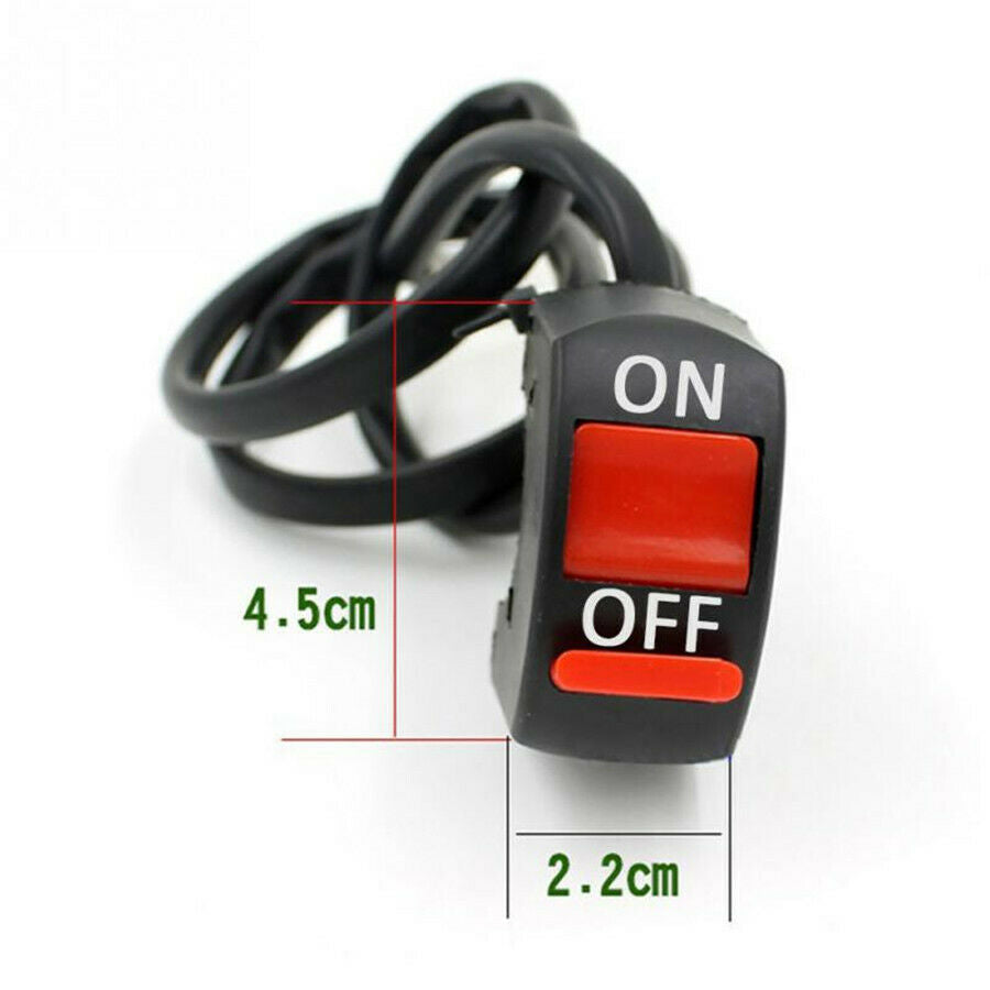 10 Pcs Motorcycle Handlebar ON-OFF Switch Waterproof ATV Headlight Fog Spot