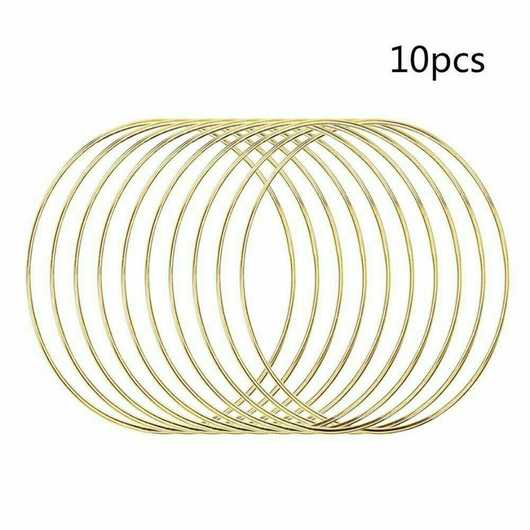 10pcs 2.8*150mm Metal Dream Catcher Dreamcatcher Ring Macrame Craft Hoop Ardent