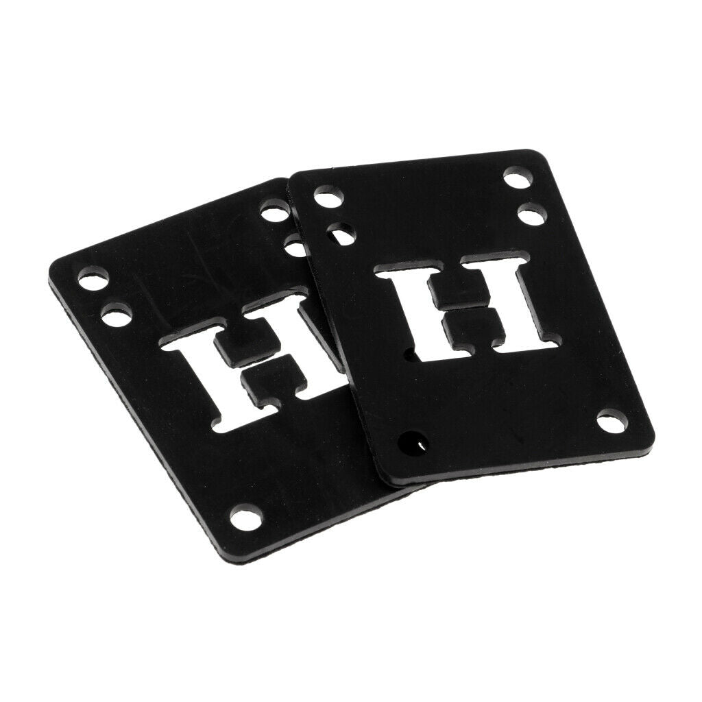 2 Pcs Rubber Skateboard Longboard Riser Pad Shock Pads 1/8 72 x 52 x 3mm