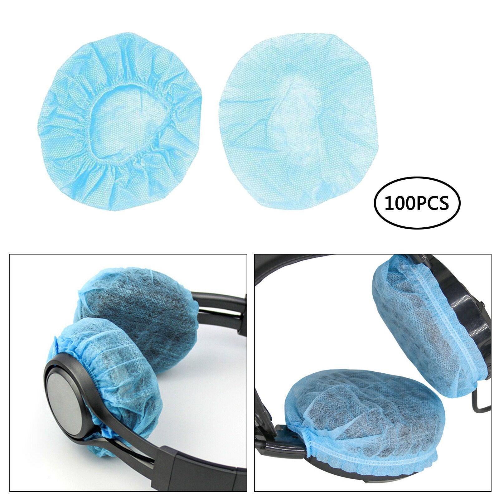 Disposable Hygienic Sanitary Earpad Covers for Small Headphones and All SuperEar