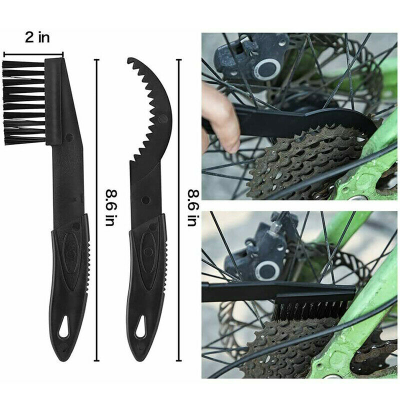 4Pcs Motorcycle Bike Bicycle Chain Motorbike Wheel Cleaning Brush Cleaner Tool