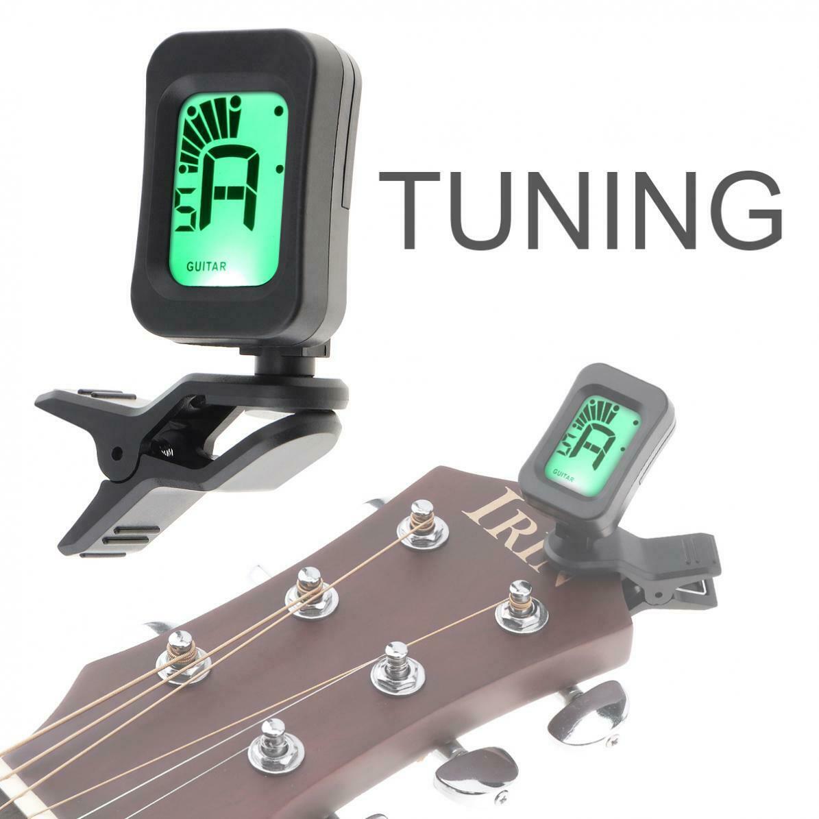 Chromatic Clip-On Guitar Tuner Digital for Acoustic Guitar Bass Violin