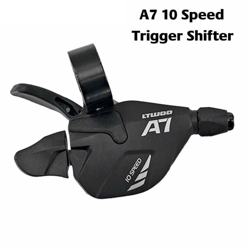 Premium Bike Shifter Lever MTB Bicycle 10 Speed Sturdy Thumb Gear Black