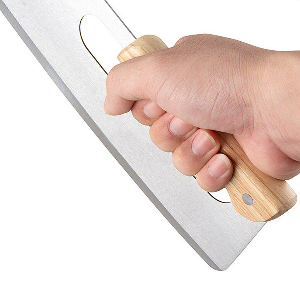 Stainless Pizza Cutter with Wooden Handles Kitchen Tool For Home Event Party