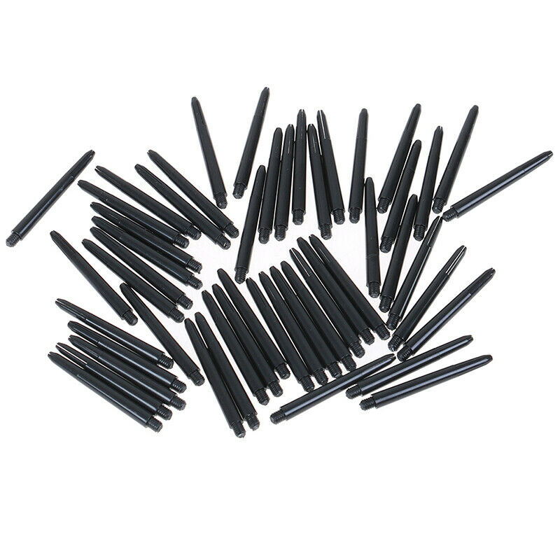 50pcs 48mm Nylon Dart Shafts 2BA Screw Thread Darts Rod Stem+Protection R; CDF