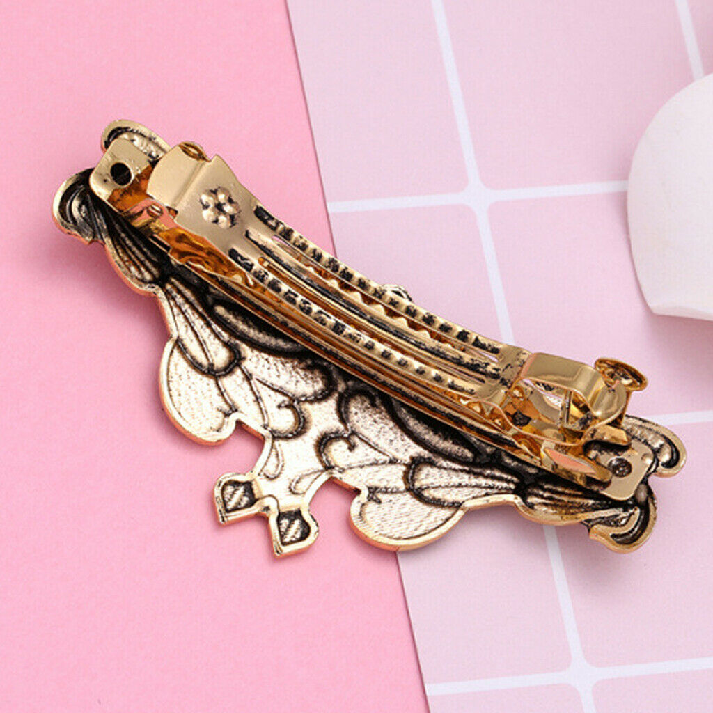 2 Pieces Viking Celtic Hairclip Girl Butterfly Metal French Barrette Jewelry