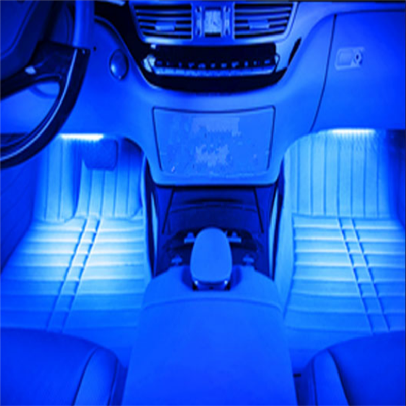 Blue LED Car Interior Atmosphere Light Under Floor Footwell Light Strip DIY