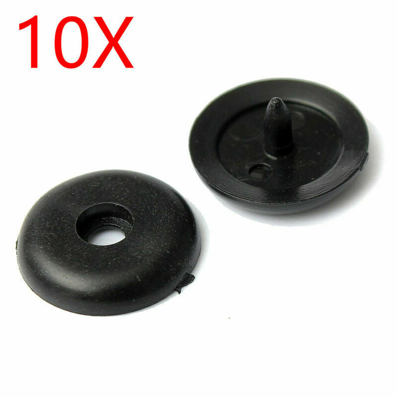 10 Pairs Seat Belts Buckle Buttons- Holders Stopper Button Snap-together Plactic